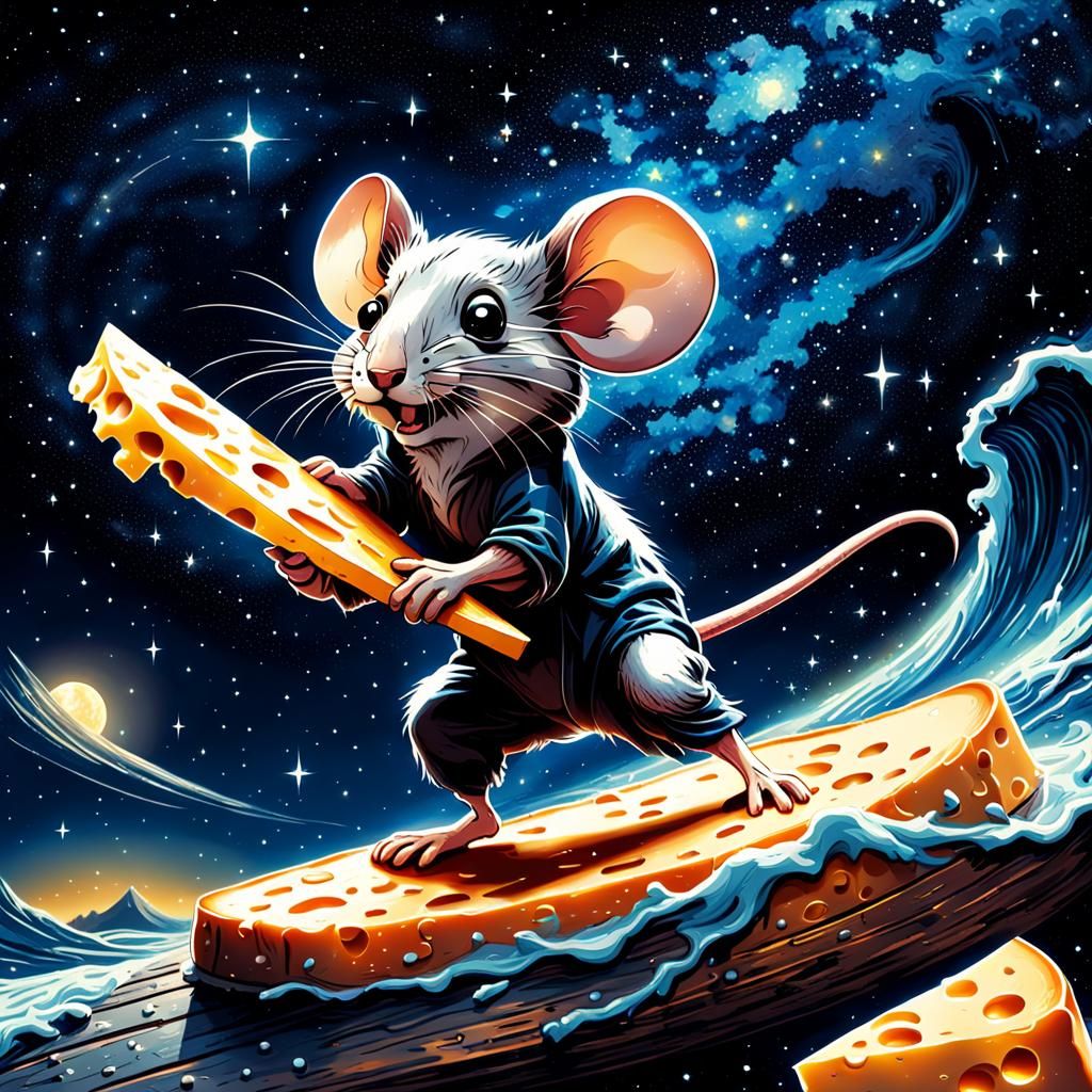 Cheesy surfing board