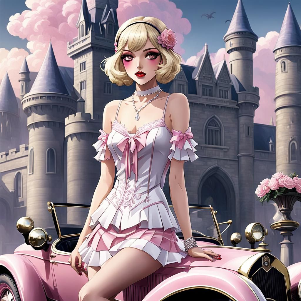 Pink cherry flapper