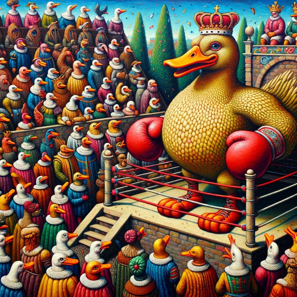 Medieval Creatures Clash in a Bizarre Boxing Match