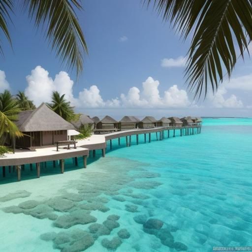 AI Generated Image of the Maldives