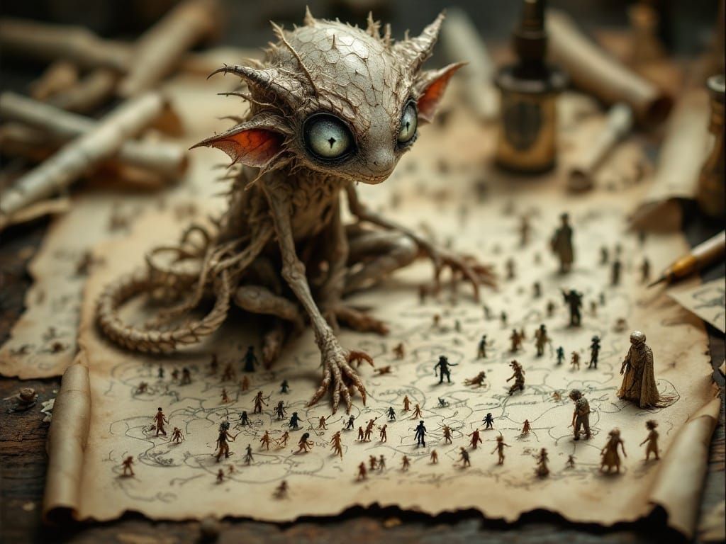 Endless Anthropomorphic Minutiae Sinister Parchment Craft