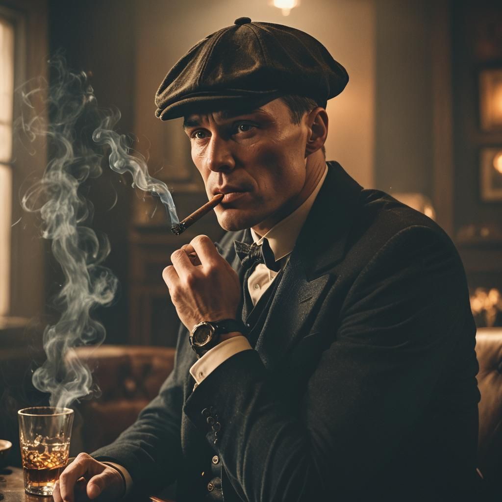 Tommy Shelby: Moody Cinematic Film Still