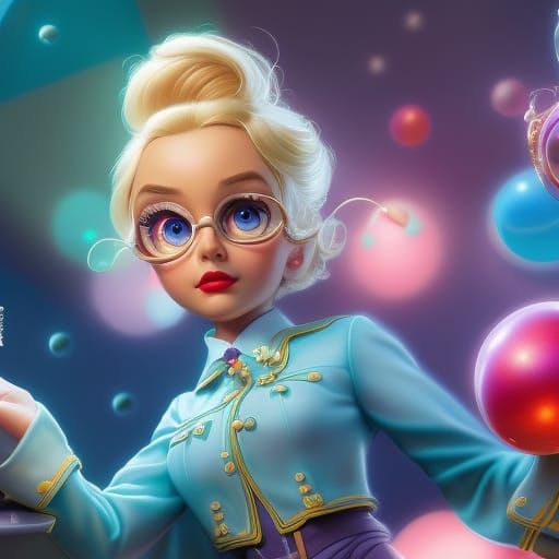 Cute Blonde With Glasses