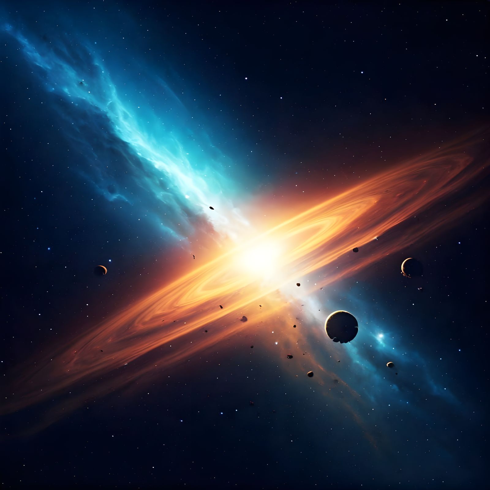 Galactic Odyssey in Vibrant Hues