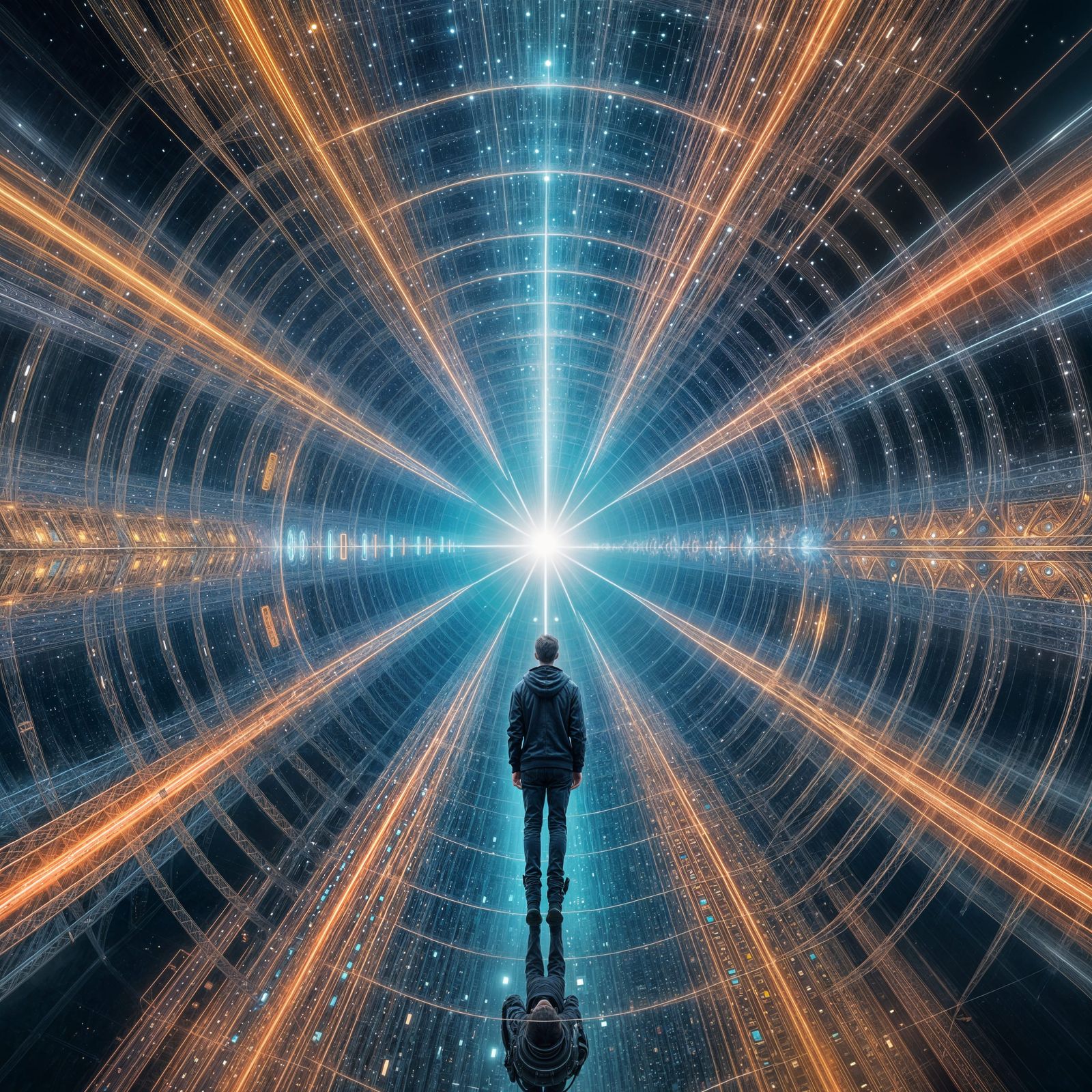 Paradoxical Encounter: Humanity Observes Imaginary Realities