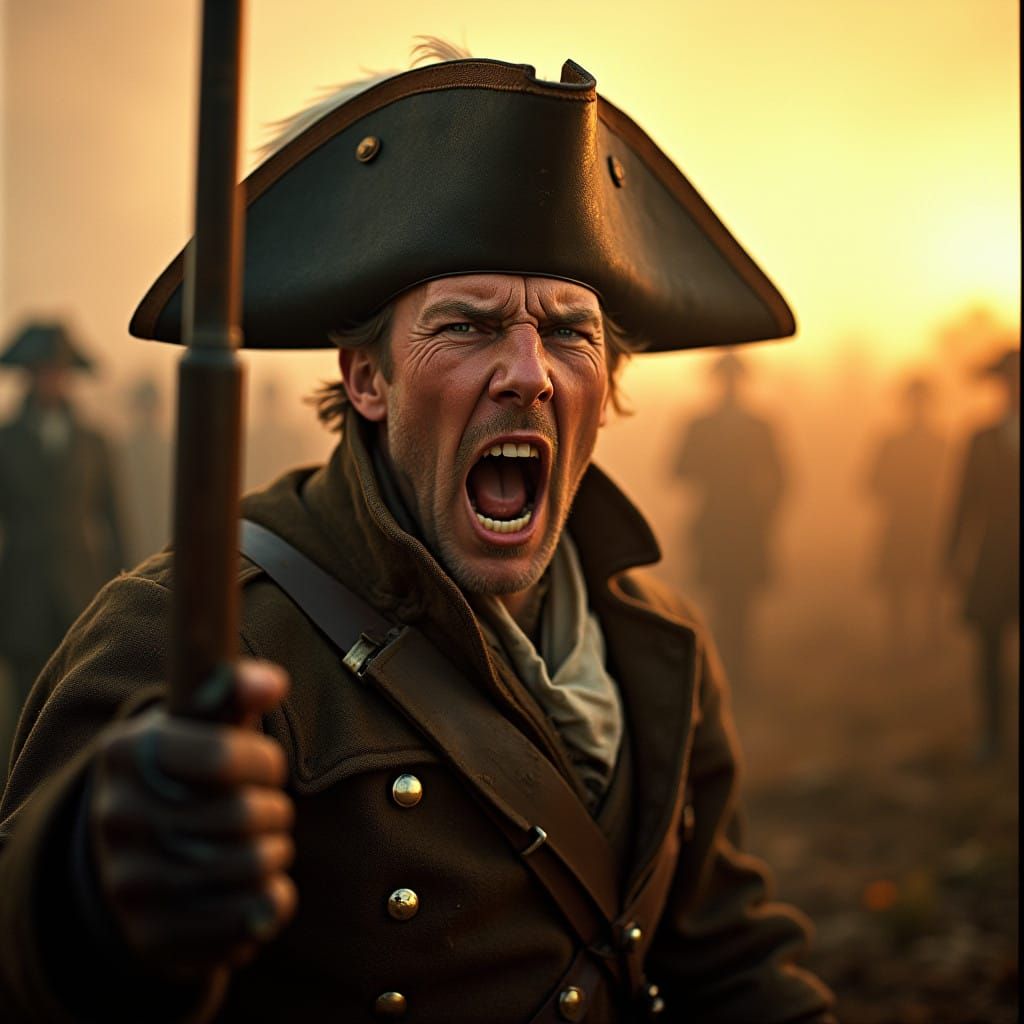 Haunted Napoleonic Private, 1812, in Cinematic Style