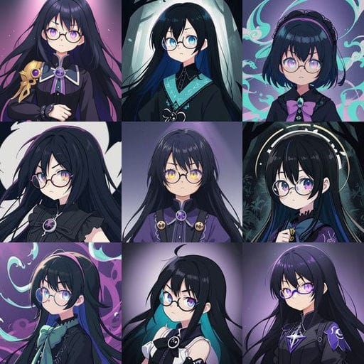 Blasian Teenage Girl in Gothic Kingdom Hearts Attire with An...