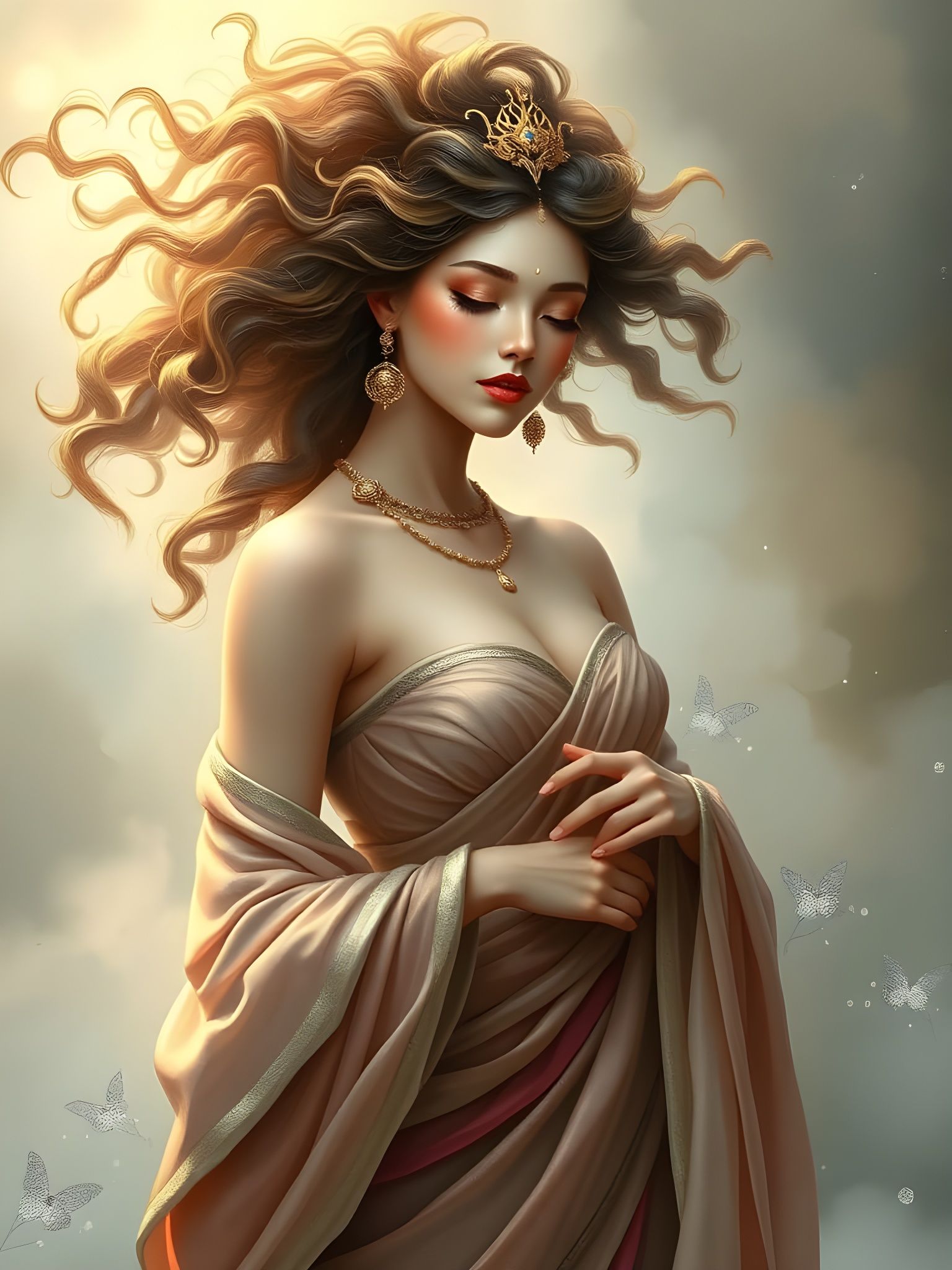 Majestic Goddess in Elegance