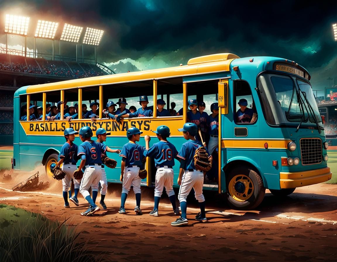 Monster Little League Team Arriving at Stadium: Fantasycore ...