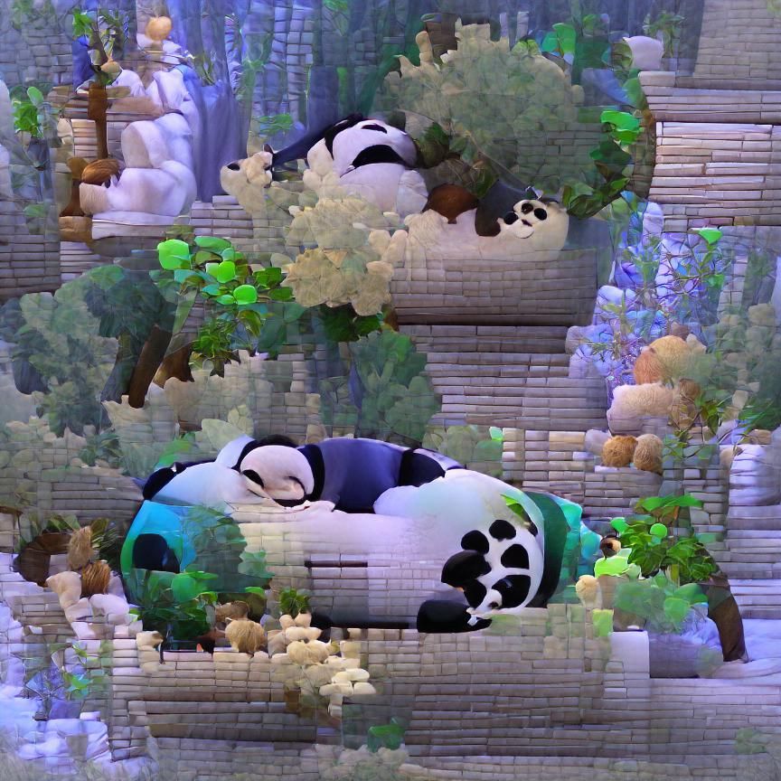 Cute Sleeping Panda