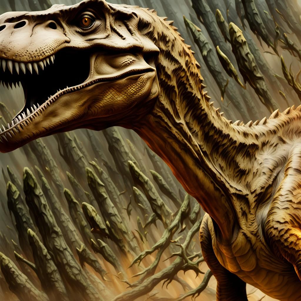 Roaring T-Rex Encounter in Cinematic Jurassic Park