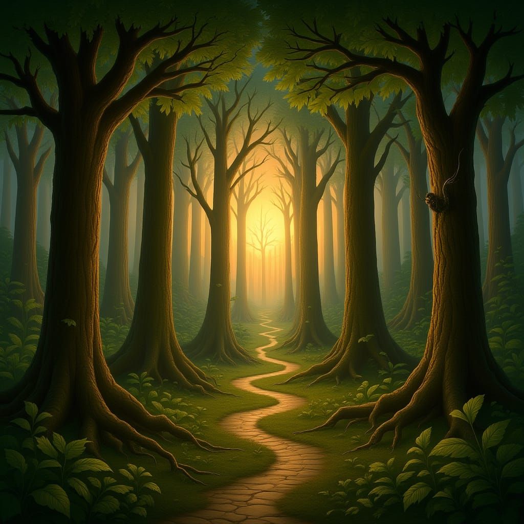 Enchanting Fairytale Forest in Dreamy Style