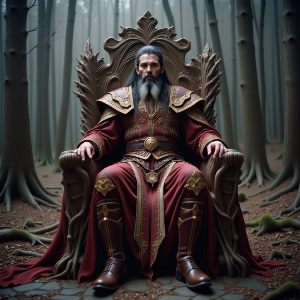 Regal King on Crystal Root Throne