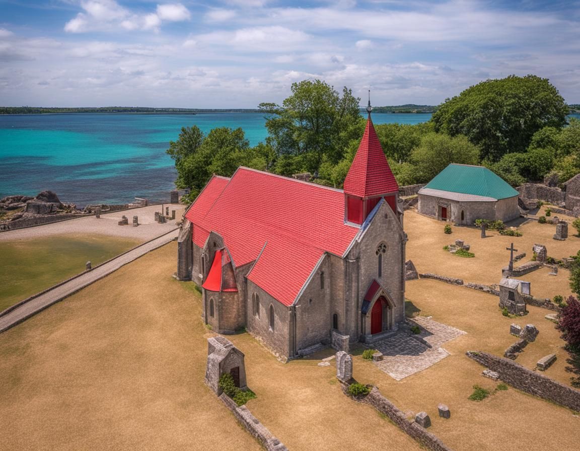 Notre-Dame Auxiliatrice Chapel, Mauritius: HD Photo