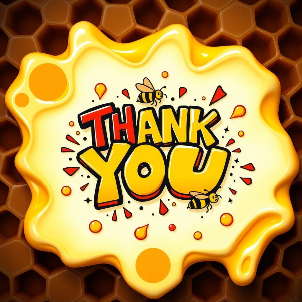 Vibrant Beeswax Artwork with Melting Wax Texture and Whimsic...