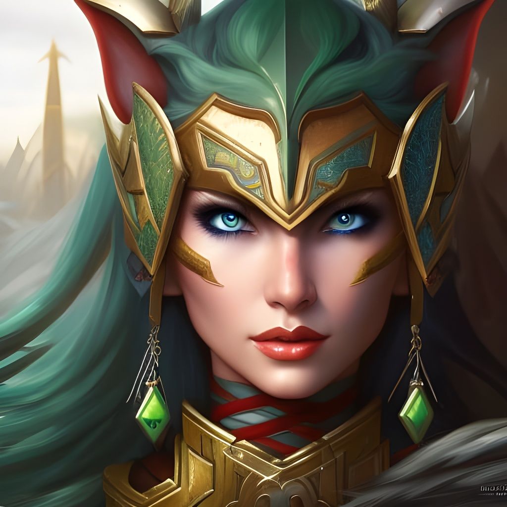 Warrior Elf Girl Portrait in 8K Resolution