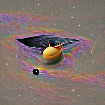 Saturn Floating in the Void