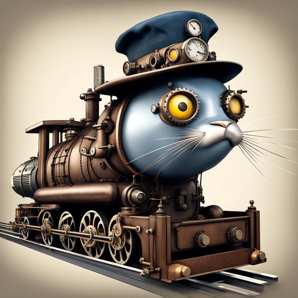 Tuna Engineer Drives Steampunk Train Through Philadelphia