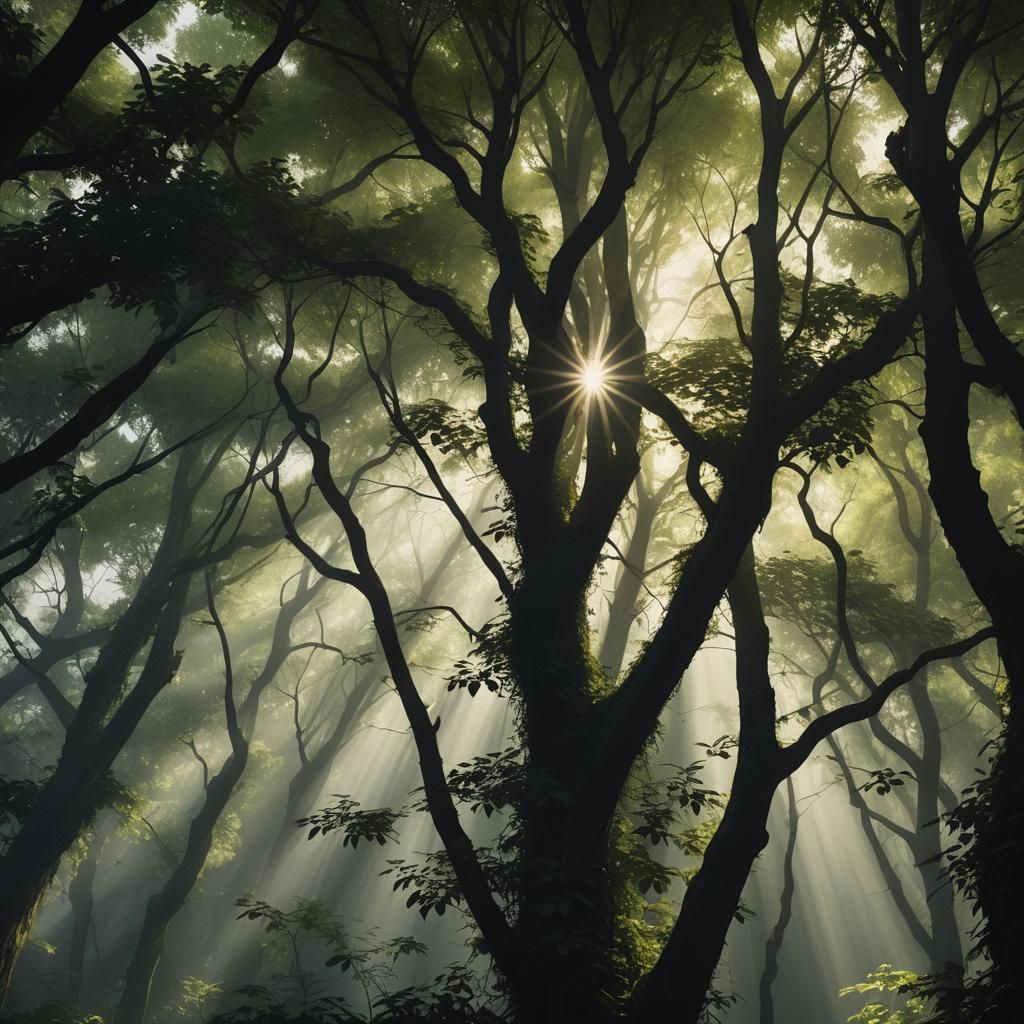 Luminous Shadows: A Fantastical Matte Painting