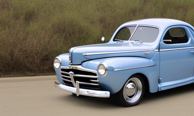Bubbletop 1944 Ford Coupe Car Design