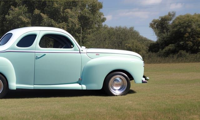 Bubbletop 1944 Ford Coupe Rendering