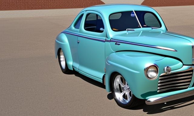 Bubbletop 1944 Ford Coupe: Classic Car Design