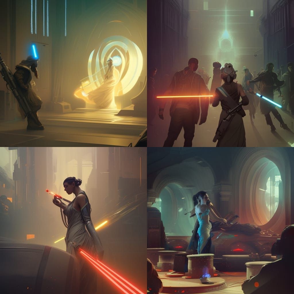 Jedi Masters: Music and Blasters in Digital Art