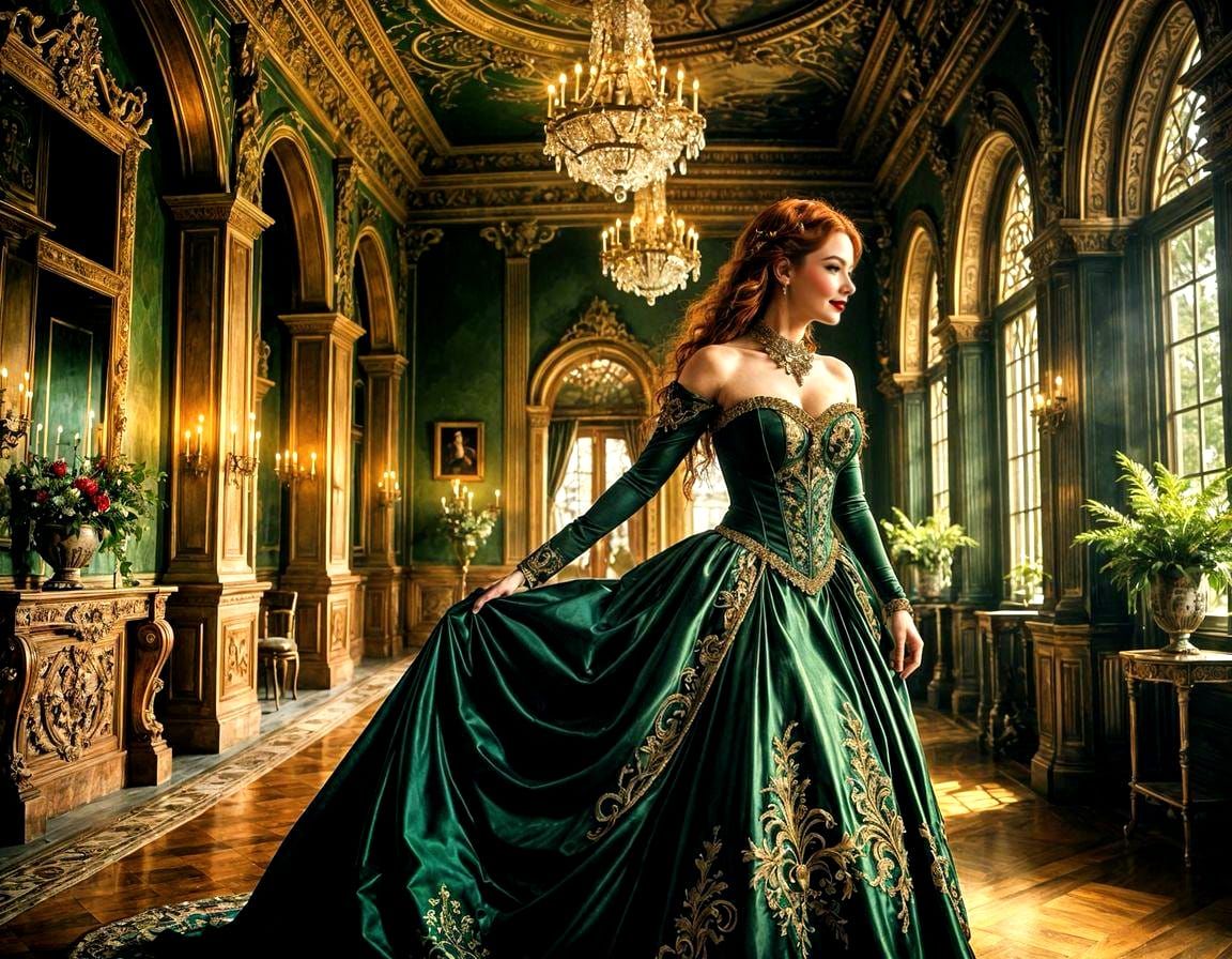 The green lady of the green manor.