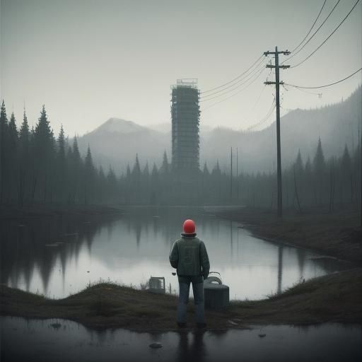 Evocative Scandinavian Sci-Fi Landscape