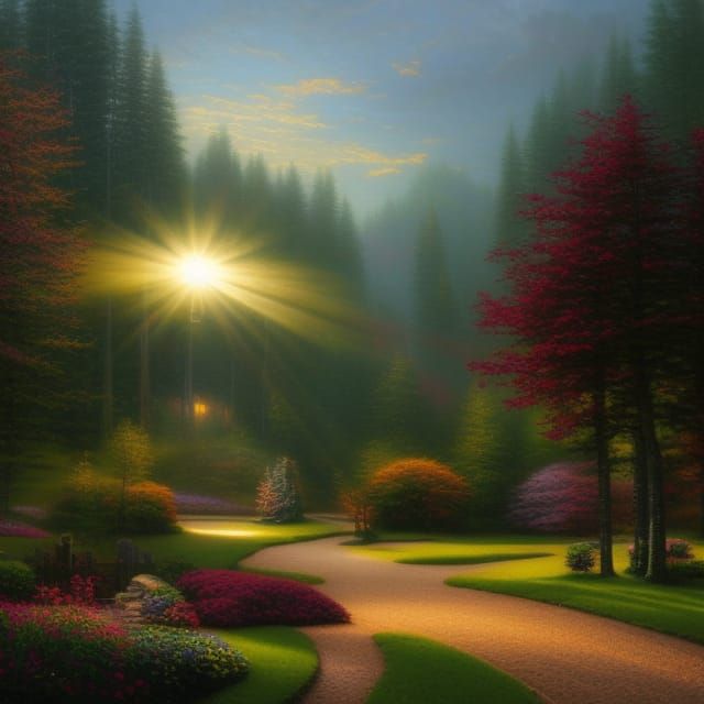 Praying Hands in Volumetric Lighting