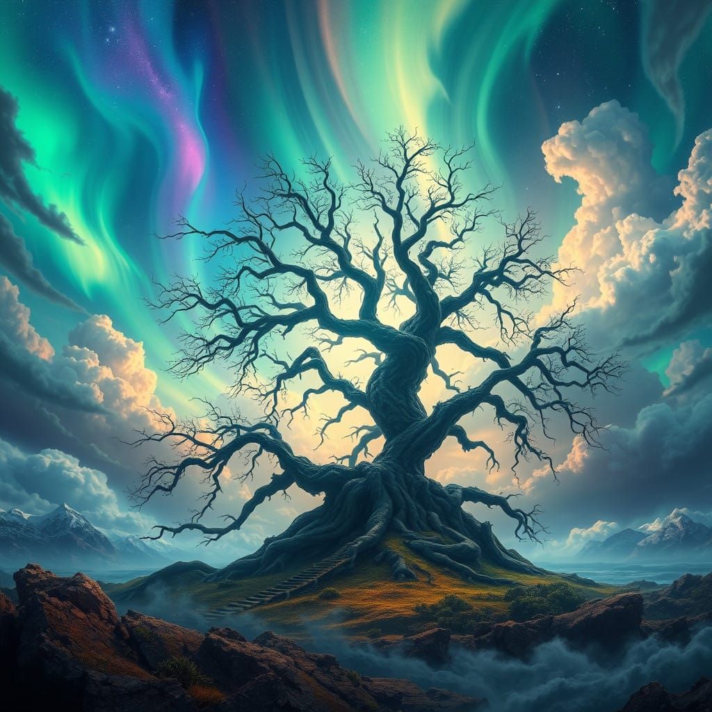 Enchanted Realm Unfolds in a Dance of Vibrant Colors