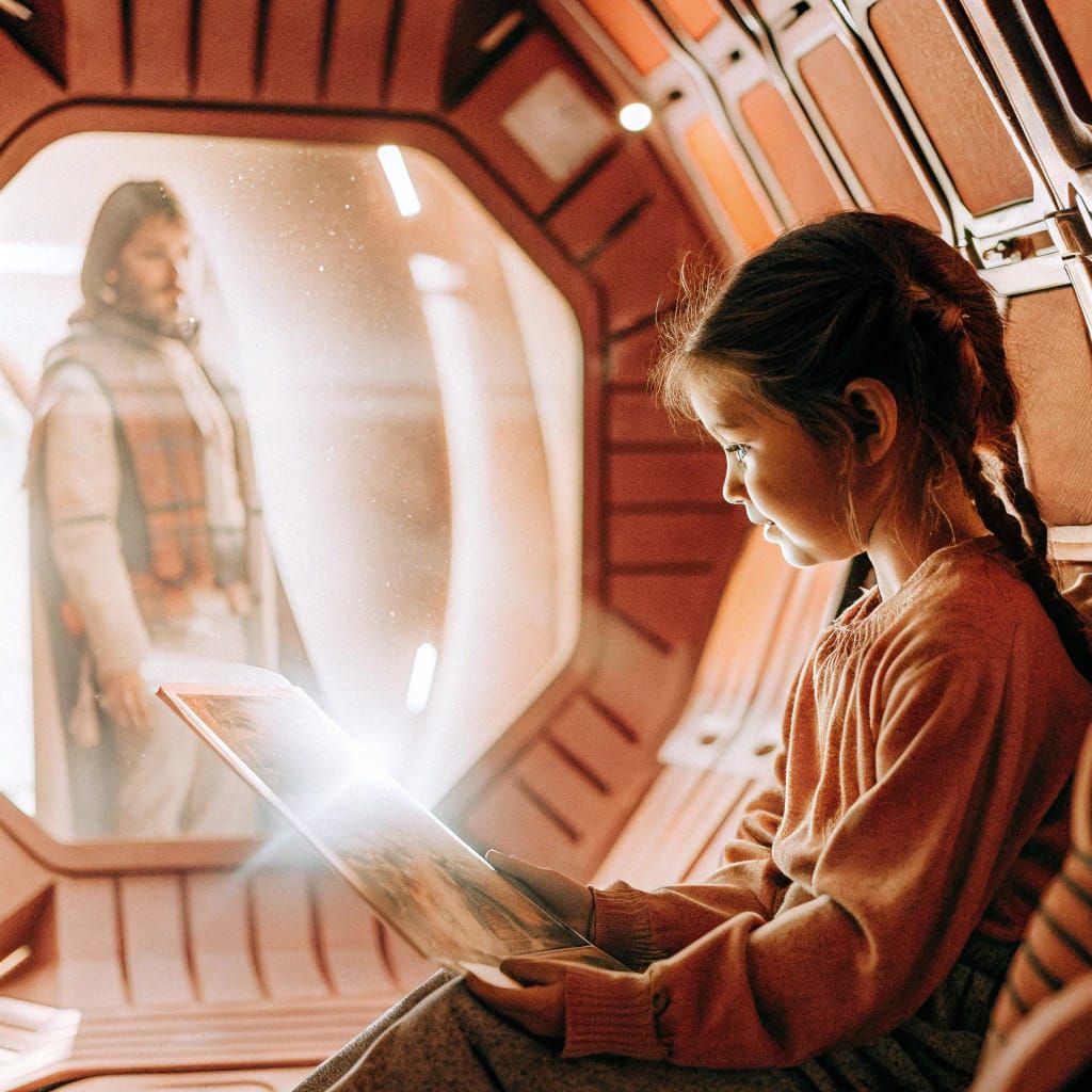 Holographic Storybook Comes to Life in Sci-Fi Image