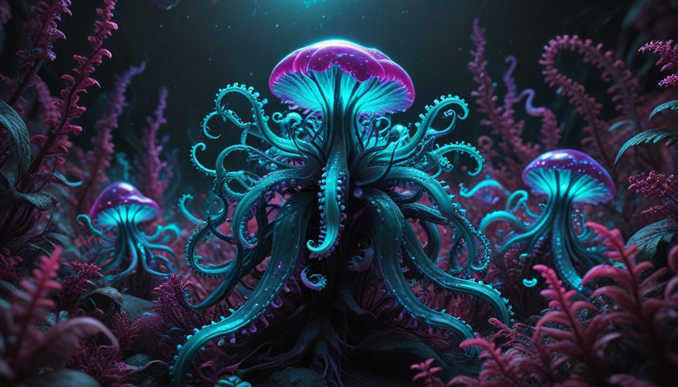 Bioluminescent Forms in Topological Chaos