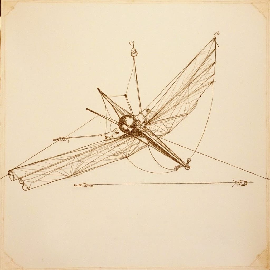 Da Vinci Inspired Ornithopter Concept Art