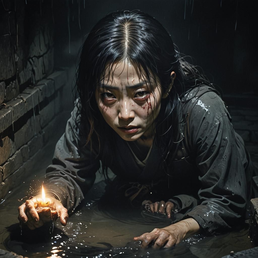 Eerie Horror: Kayako Saeki in Dark Well