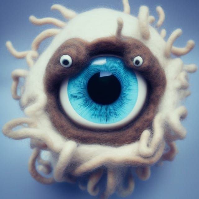 Hairy Eyeball: High-Resolution Surrealist Art
