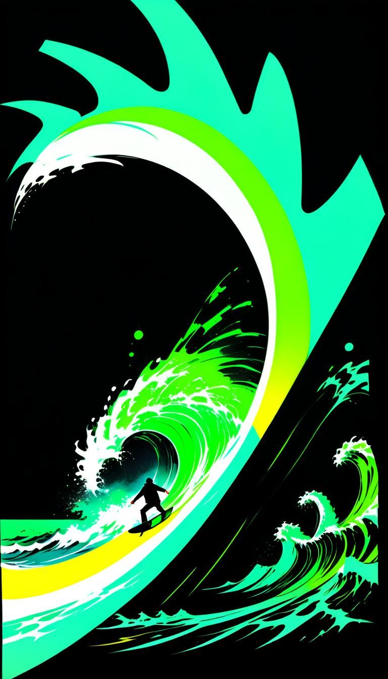 Abstract Noir Portal to Another World