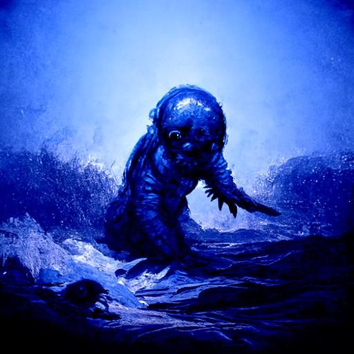 Small Blue Sea Monster