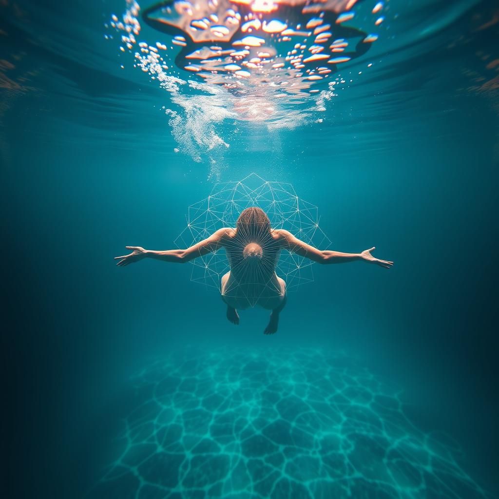 Underwater Quantum Equilibrium in Neurographic Style