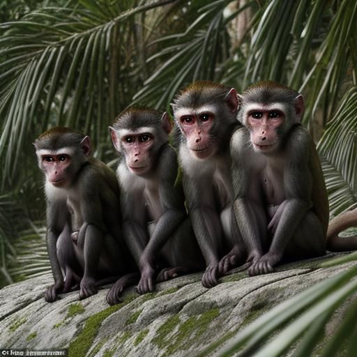 Macaque monkeys got on better with others in their social gr...