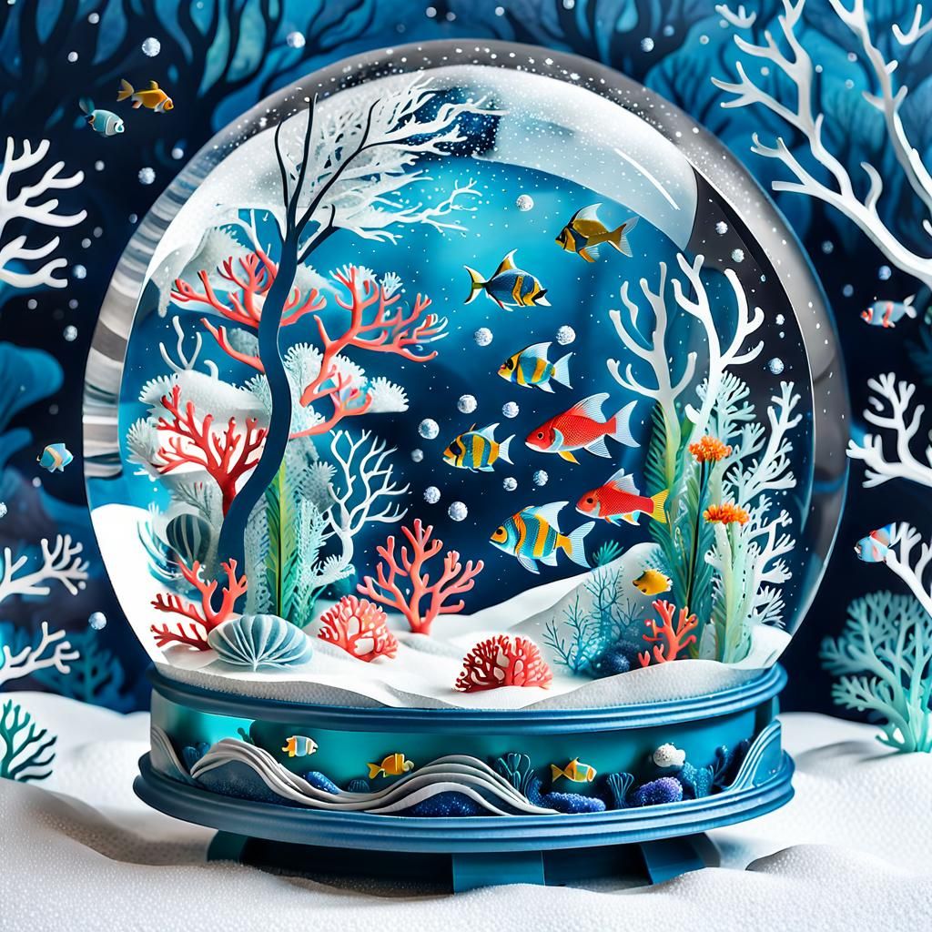 Underwater Snow Globe