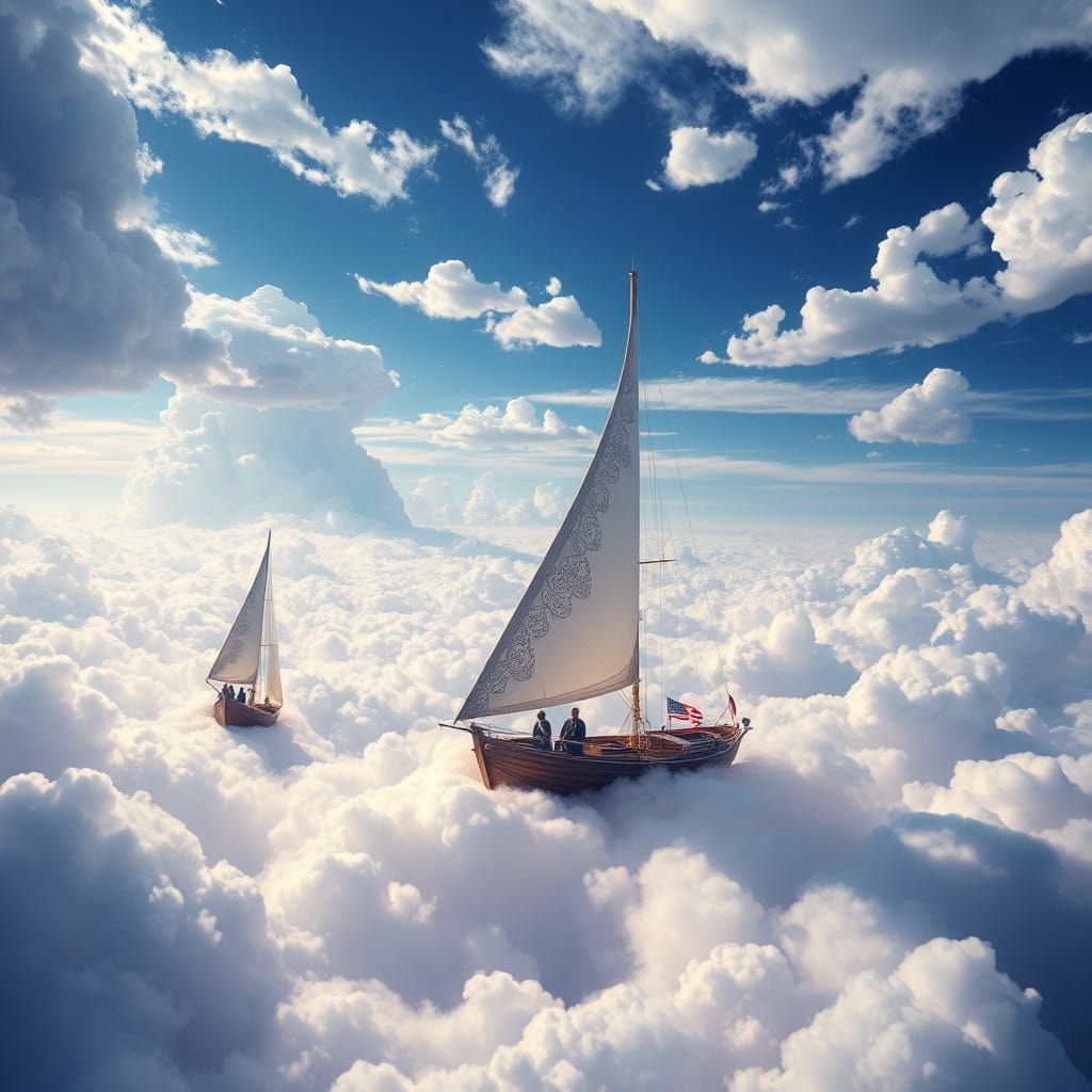 Inverted Realms: A Dreamlike World of Upside-Down Majesty