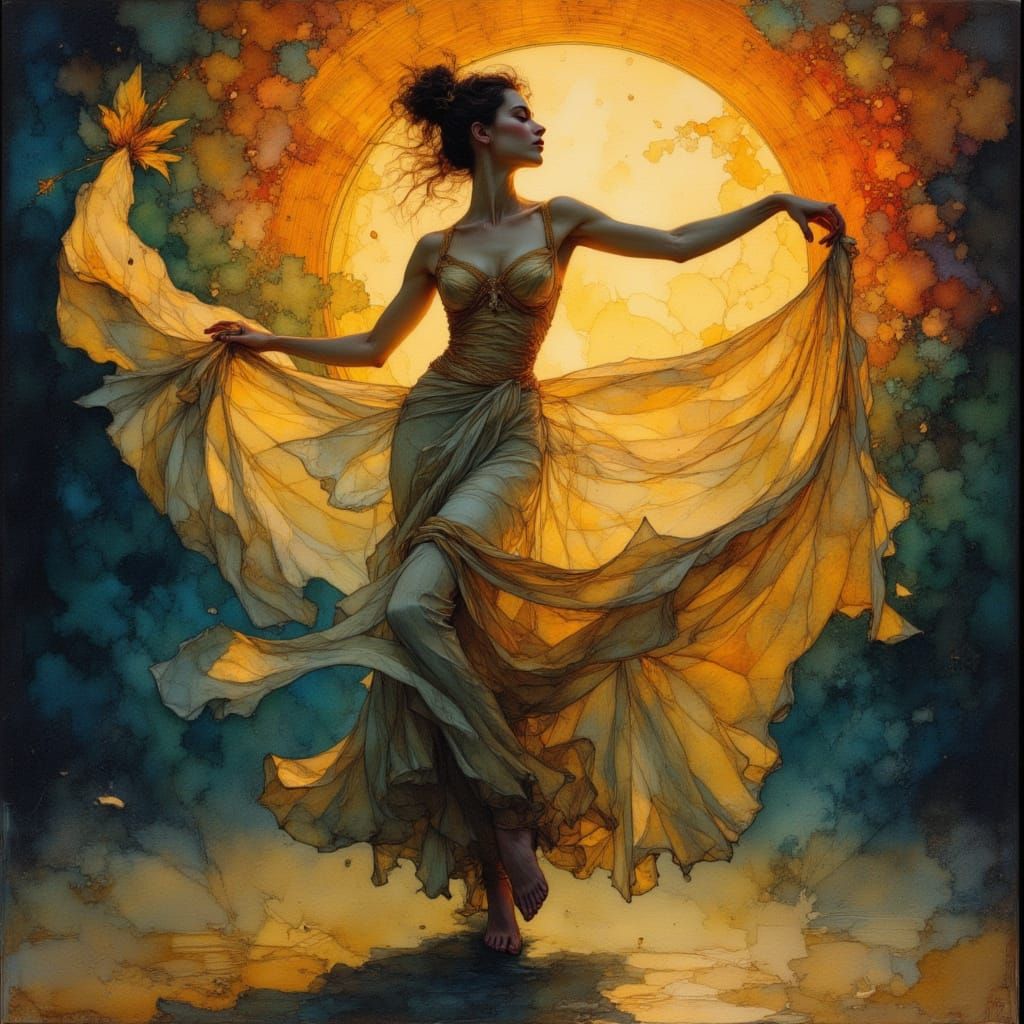 Salomé's Fiery Dance in Torchlight