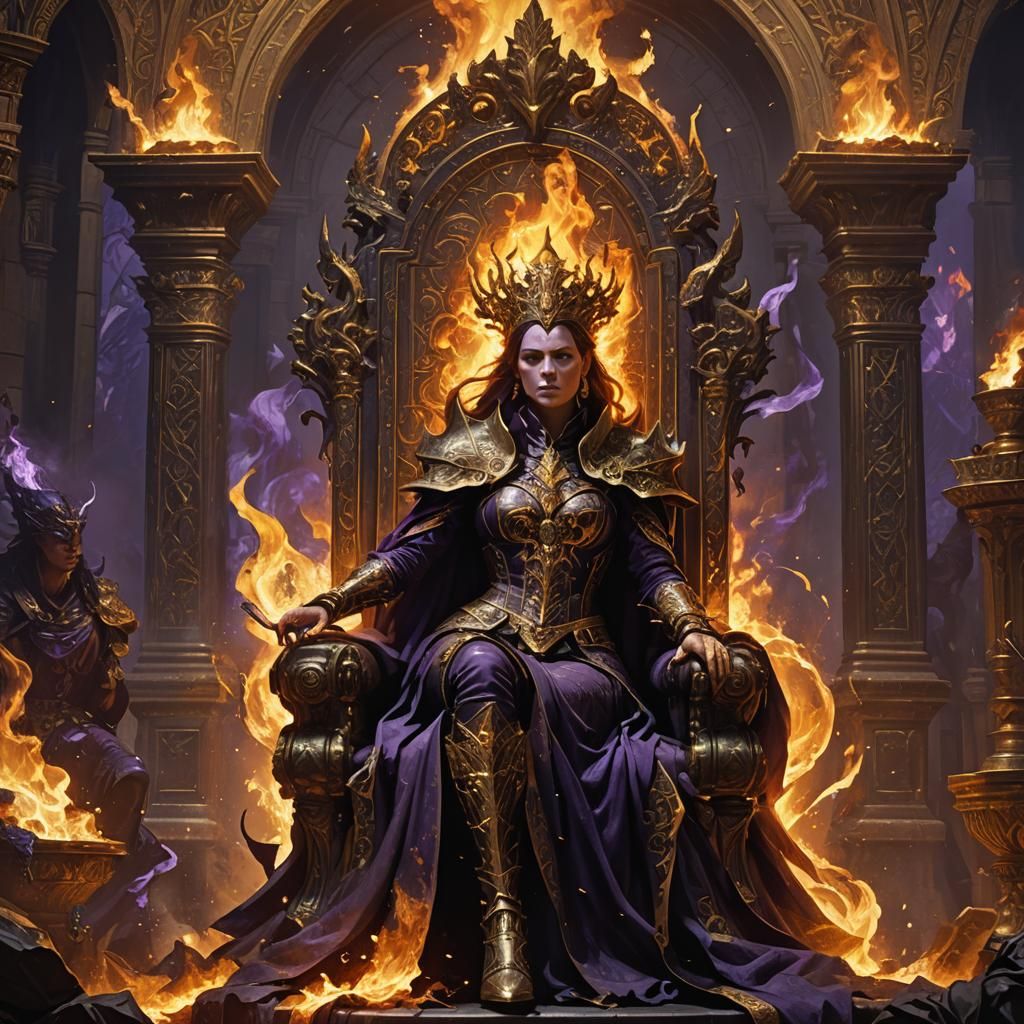 Origen the Sorceress in Dark Fantasy Art Style