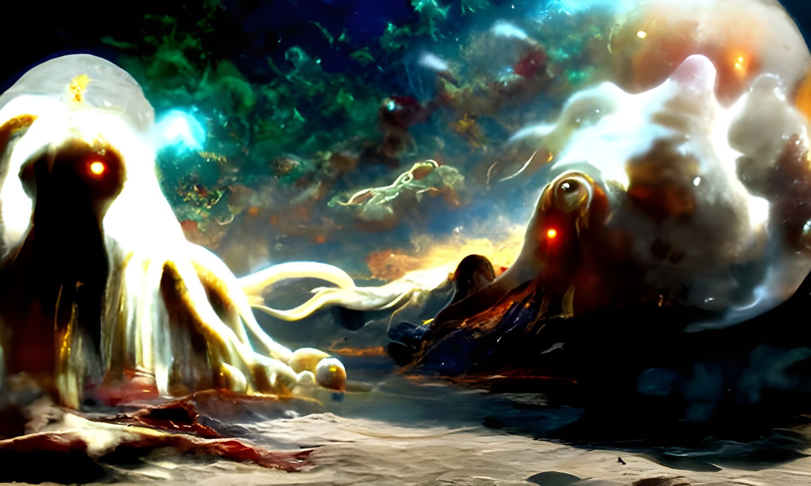 Cosmic Squid Horror Reborn on Ruined Moon