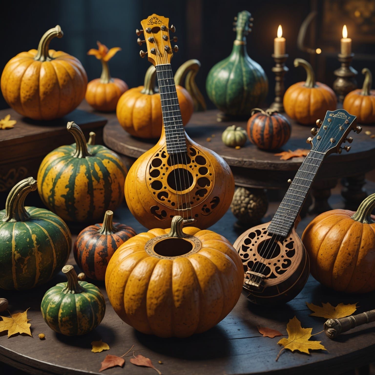 Gourd Instruments: Detailed Fantasy Concept Art