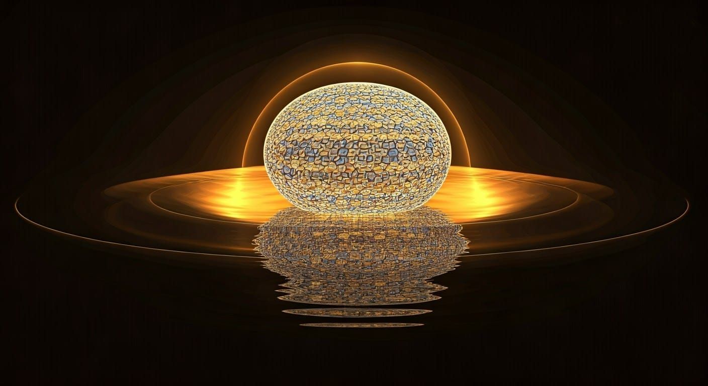 Abstract Fractal Wave Function with 3D Shading