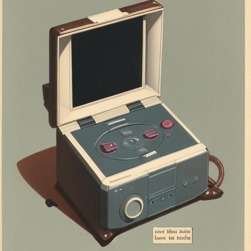 Nintendo GameCube in 1890s Catalog Illustration