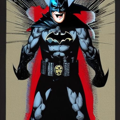 Batman Who Laughs: Comic Book Style Illustration