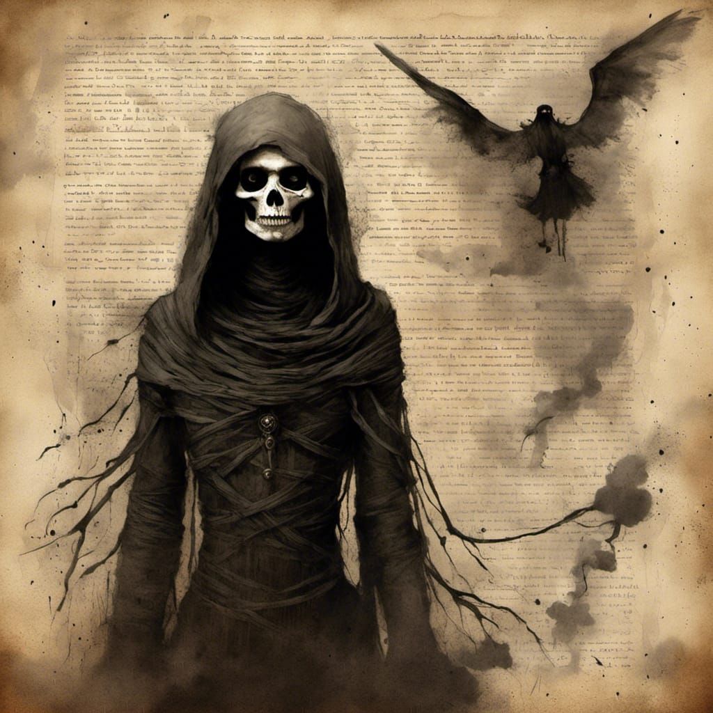 Ethereal Ghosts on Mars in Ancient Egyptian Style